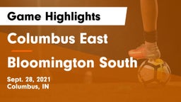 Columbus East  vs Bloomington South  Game Highlights - Sept. 28, 2021