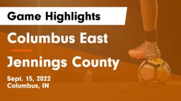 Columbus East  vs Jennings County  Game Highlights - Sept. 15, 2022