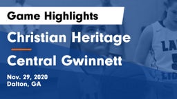 Christian Heritage  vs Central Gwinnett  Game Highlights - Nov. 29, 2020