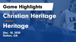 Christian Heritage  vs Heritage  Game Highlights - Dec. 18, 2020