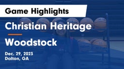 Christian Heritage  vs Woodstock  Game Highlights - Dec. 29, 2023
