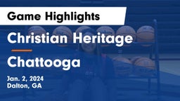 Christian Heritage  vs Chattooga  Game Highlights - Jan. 2, 2024