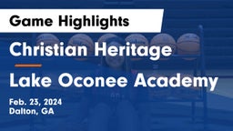 Christian Heritage  vs Lake Oconee Academy Game Highlights - Feb. 23, 2024