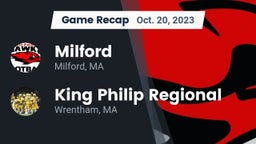 Recap: Milford  vs. King Philip Regional  2023