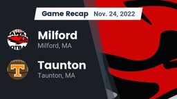 Recap: Milford  vs. Taunton  2022