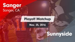 Matchup: Sanger  vs. Sunnyside 2016