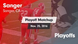 Matchup: Sanger  vs. Playoffs 2016