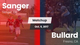 Matchup: Sanger  vs. Bullard  2017
