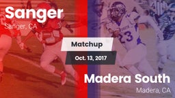 Matchup: Sanger  vs. Madera South  2017