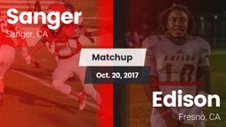 Matchup: Sanger  vs. Edison  2017