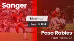 Matchup: Sanger  vs. Paso Robles  2018