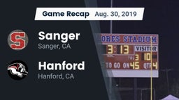 Recap: Sanger  vs. Hanford  2019