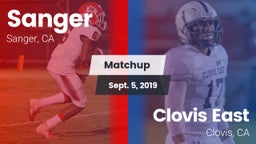 Matchup: Sanger  vs. Clovis East  2019