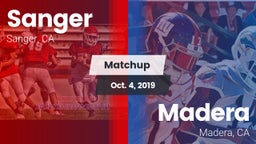 Matchup: Sanger  vs. Madera  2019