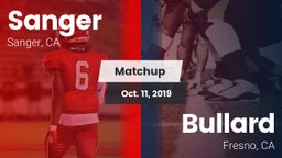 Matchup: Sanger  vs. Bullard  2019