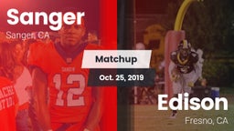 Matchup: Sanger  vs. Edison  2019