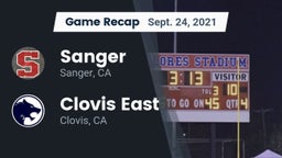 Recap: Sanger  vs. Clovis East  2021