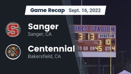 Recap: Sanger  vs. Centennial  2022