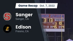 Recap: Sanger  vs. Edison  2022