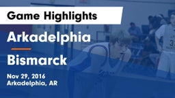 Arkadelphia  vs Bismarck Game Highlights - Nov 29, 2016