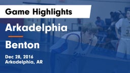 Arkadelphia  vs Benton  Game Highlights - Dec 28, 2016
