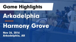 Arkadelphia  vs Harmony Grove  Game Highlights - Nov 26, 2016