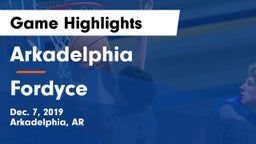Arkadelphia  vs Fordyce Game Highlights - Dec. 7, 2019