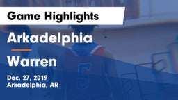 Arkadelphia  vs Warren  Game Highlights - Dec. 27, 2019