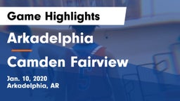 Arkadelphia  vs Camden Fairview  Game Highlights - Jan. 10, 2020