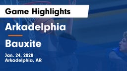 Arkadelphia  vs Bauxite  Game Highlights - Jan. 24, 2020