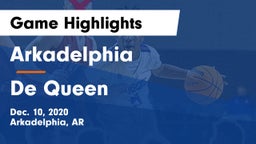 Arkadelphia  vs De Queen  Game Highlights - Dec. 10, 2020