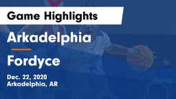 Arkadelphia  vs Fordyce  Game Highlights - Dec. 22, 2020