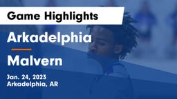 Arkadelphia  vs Malvern  Game Highlights - Jan. 24, 2023