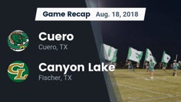 Recap: Cuero  vs. Canyon Lake  2018