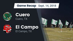 Recap: Cuero  vs. El Campo  2018