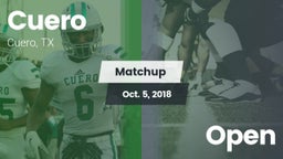 Matchup: Cuero  vs. Open 2018