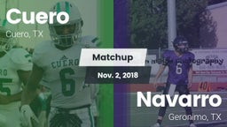 Matchup: Cuero  vs. Navarro  2018