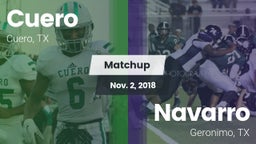 Matchup: Cuero  vs. Navarro  2018