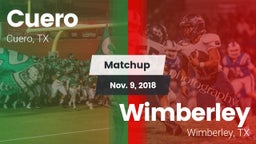 Matchup: Cuero  vs. Wimberley  2018