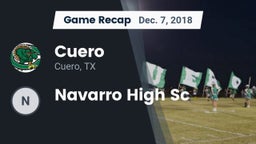 Recap: Cuero  vs. Navarro High Sc 2018