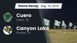 Recap: Cuero  vs. Canyon Lake  2019
