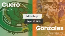 Matchup: Cuero  vs. Gonzales  2019