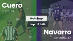 Matchup: Cuero  vs. Navarro  2020