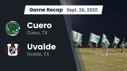 Recap: Cuero  vs. Uvalde  2020