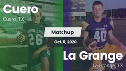 Matchup: Cuero  vs. La Grange  2020