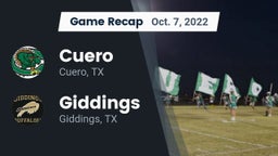 Recap: Cuero  vs. Giddings  2022