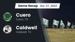 Recap: Cuero  vs. Caldwell  2022