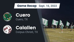 Recap: Cuero  vs. Calallen  2022