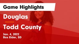 Douglas  vs Todd County  Game Highlights - Jan. 4, 2022