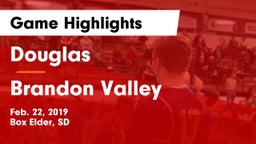 Douglas  vs Brandon Valley Game Highlights - Feb. 22, 2019